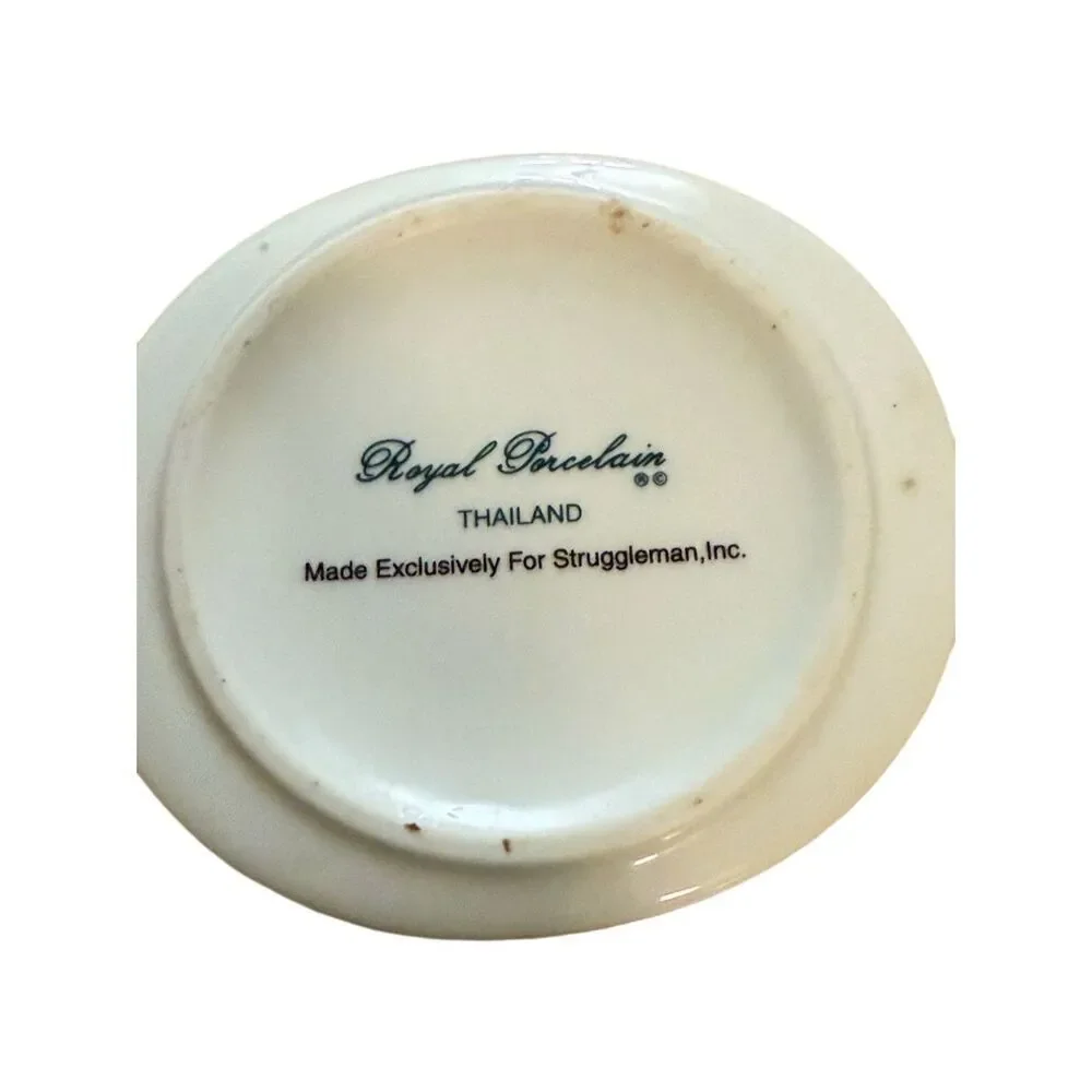 Royal Porcelain made for Struggleman Inc Aztec Stripe Sugar‎ Bowl with Lid